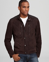 Michael Kors Suede Racer Jacket Michael Kors Suede Racer Jacket