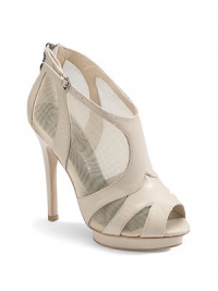 Airy mesh combines with smooth and shapely leather for a look that's infinitely chic.Self-covered heel, 4½ (115mm) Island platform, ½ (15mm) Compares to a 4 heel (100mm) Open toe Back zipper with spike pull Leather lining and sole Padded insole Imported Airy mesh combines with smooth and shapely leather for a look that's infinitely chic.Self-covered heel, 4½ (115mm) Island platform, ½ (15mm) Compares to a 4 heel (100mm) Open toe Back zipper with spike pull Leather lining and sole Padded insole Imported