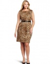 Calvin Klein Women's Plus-Size Wmn Printed Seamed Dress