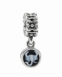 Celebrate your Zodiac sign with PANDORA's ethereal agate cameo charm. Celebrate your Zodiac sign with PANDORA's ethereal agate cameo charm.