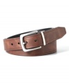 Rugged and ready. This belt from Fossil has slight distressing to enhance your rough-and-tumble look.
