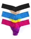 A colorful addition to your intimates wardrobe, Hanky Panky's Colorply thong blends comfort with sexy style.