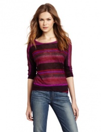 Michael Stars Women's 3/4 Sleeve Wide Neck Hi-low Michael Stars Women's 3/4 Sleeve Wide Neck Hi-low
