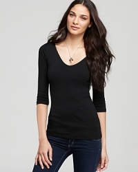 Refresh your casual wardrobe with this Michael Stars top--the solid essential you can mix and match with everything. Refresh your casual wardrobe with this Michael Stars top--the solid essential you can mix and match with everything.