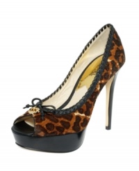 The perfect finishing touch. Detailed stitching around the vamp of MICHAEL Michael Kors' Bennet platform pumps gives them plenty of texture. The perfect finishing touch. Detailed stitching around the vamp of MICHAEL Michael Kors' Bennet platform pumps gives them plenty of texture.