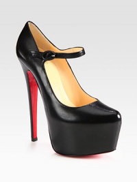 Reach the height of chic with this Mary Jane design on a sky-high heel and hidden platform. Self-covered heel, 6 (150mm)Hidden platform, 2¼ (60mm)Compares to a 3¾ heel (95mm)Leather upperLeather liningSignature red leather solePadded insoleMade in ItalyOUR FIT MODEL RECOMMENDS ordering one size up as this style runs small. Reach the height of chic with this Mary Jane design on a sky-high heel and hidden platform. Self-covered heel, 6 (150mm)Hidden platform, 2¼ (60mm)Compares to a 3¾ heel (95mm)Leather upperLeather liningSignature red leather solePadded insoleMade in ItalyOUR FIT MODEL RECOMMENDS ordering one size up as this style runs small.
