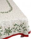 Lenox Golden Holly 60-inch by 84-inch Oblong / Rectangle Tablecloth