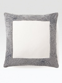 Impeccable beading frames this luxurious design of pure cotton, finished with delicately-embroidered visible flowers. 18 X 18Beaded cottonSpot cleanImported Impeccable beading frames this luxurious design of pure cotton, finished with delicately-embroidered visible flowers. 18 X 18Beaded cottonSpot cleanImported
