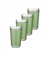 Kraftware Sleek Double Wall Insulated 24-Ounce Acrylic Drinkware, Mist Green, Set of 4