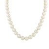 White Freshwater Cultured Pearl Necklace with Sterling Silver Clasp (11-11.5mm), 18