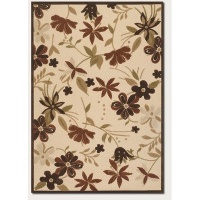 Couristan 5712/1012 URBANE Botanical Garden 36-Inch by 65-Inch Polypropylene Area Rug, Sand/Terra Cotta Couristan 5712/1012 URBANE Botanical Garden 36-Inch by 65-Inch Polypropylene Area Rug, Sand/Terra Cotta