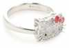 Hello Kitty Sweet Statements Diamond and Sterling Silver Ring, Size 7