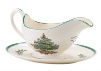 Spode Christmas Tree Sauce Boat and Stand Spode Christmas Tree Sauce Boat and Stand