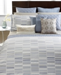 Intricate pleating renders luxe texture in these European shams from Hotel Collection. Finished in a chic blue tone and 400-thread count pima cotton. Intricate pleating renders luxe texture in these European shams from Hotel Collection. Finished in a chic blue tone and 400-thread count pima cotton.
