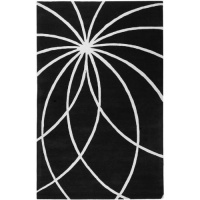 Forum Black Rug Size: 4' x 6' Forum Black Rug Size: 4' x 6'