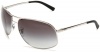 Ray-Ban RB3387 Aviator Wrap Sunglasses 67 mm, Non-Polarized, Silver/Grey Gradient