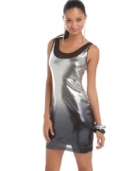 Rock the club in this metallic mini from Rampage! Fitted & fabulous, this little number is sure to have all eyes on you.