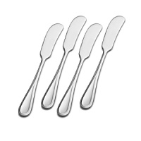 A simple teardrop-shaped handle with gently ridged edges gives this sturdy flatware from Mikasa clean, classic style that pairs beautifully with a variety of accessories. A simple teardrop-shaped handle with gently ridged edges gives this sturdy flatware from Mikasa clean, classic style that pairs beautifully with a variety of accessories.