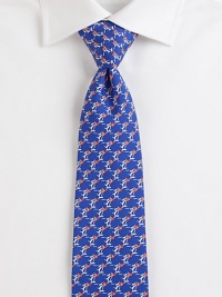 A humorous, yet handsome design woven with an array of sailing dogs for a touch of whimsy in fine Italian silk.SilkDry cleanMade in Italy A humorous, yet handsome design woven with an array of sailing dogs for a touch of whimsy in fine Italian silk.SilkDry cleanMade in Italy
