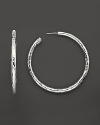 From the Glamazon Silver Collection, skinny sterling hoops. Designed by Ippolita.