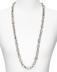 MICHAEL Michael Kors' logo-embossed chain adds a stroke of silver polish to daytime looks. Layer the showpiece over everything from graphic prints to cozy cashmere.