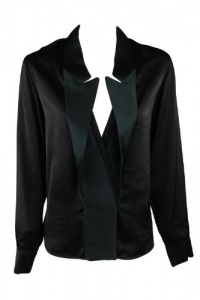 Stella McCartney womens lapel front detail blouse Stella McCartney womens lapel front detail blouse