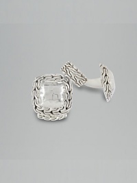 Stunning hammered sterling silver with unique carved cable detail. Handmade in Bali Stunning hammered sterling silver with unique carved cable detail. Handmade in Bali