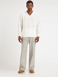 Light, summer-knit linen and cotton blend is cut with generous legs made for easy movement and easier relaxation. Drawstring waistSide slash pocketsInseam, about 3255% linen/45% cottonMachine washImported Light, summer-knit linen and cotton blend is cut with generous legs made for easy movement and easier relaxation. Drawstring waistSide slash pocketsInseam, about 3255% linen/45% cottonMachine washImported
