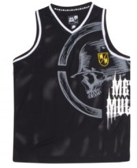 Attack the block. This graphic sleeveless shirt from Metal Mulisha gets you ready to enlist. Attack the block. This graphic sleeveless shirt from Metal Mulisha gets you ready to enlist.