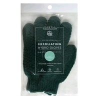 Earth Therapeutics Hydro Exfoliating Gloves, Green, 1 pair (Pack of 4)