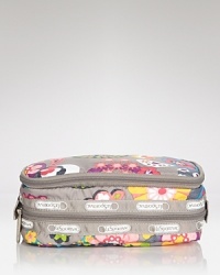 Attention beauty junkies: this LeSportsac bag keeps your product arsenal organized, styled in a cute-for-the season print.