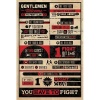 (24x36) Fight Club Rules Movie Poster