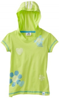 adidas Girls 2-6X Hanging Out Hoodie, Green, 6 adidas Girls 2-6X Hanging Out Hoodie, Green, 6