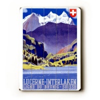 Arte House Wooden Sign, Swiss Alps Lucerne Arte House Wooden Sign, Swiss Alps Lucerne