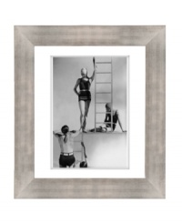 A look back on 1920s swimwear, this retro-fabulous print makes a splash in any room. Classic black and white is complemented by a gray wooden frame from Lauren Ralph Lauren. A look back on 1920s swimwear, this retro-fabulous print makes a splash in any room. Classic black and white is complemented by a gray wooden frame from Lauren Ralph Lauren.