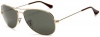 Ray-Ban RB3362P New Classic Aviator Polarized Sunglasses,Gold Frame/Grey Lens,59 mm