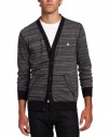 Marc Ecko Cut & Sew Men's Stripe Jersey Cardigan