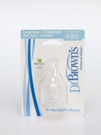 Dr. Brown's 2 Pack Natural Flow Level 4 Standard Nipple