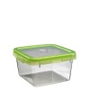 OXO Good Grips LockTop 50.7-Ounce Square Container with Green Lid