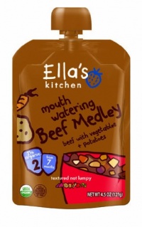 Ella's Kitchen, Mouth Watering Beef Medley, 4.5 Ounce (Pack of 7) Ella's Kitchen, Mouth Watering Beef Medley, 4.5 Ounce (Pack of 7)