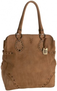 FRYE Vintage Stud Tote,Tan,one size