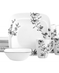 Combining break-resistant durability and simply elegant design, Corelle's Favourite Fleur dinnerware set has everything that's essential to casual meals. Featuring contemporary silhouettes with a mix of bands and blooms. Combining break-resistant durability and simply elegant design, Corelle's Favourite Fleur dinnerware set has everything that's essential to casual meals. Featuring contemporary silhouettes with a mix of bands and blooms.