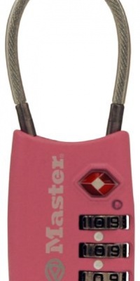 Master Lock 4688DPINK Breast Cancer Research Foundation TSA Resettable Travel Lock, Pink Master Lock 4688DPINK Breast Cancer Research Foundation TSA Resettable Travel Lock, Pink