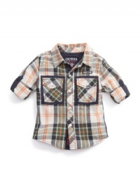 GUESS Shirt with Back Artwork, PLAID (18M) GUESS Shirt with Back Artwork, PLAID (18M)