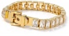 Michael Kors MKJ1754710 Women's Bucle Closure Gold Tone Crystal Inset Tennis Bracelet Jewelry