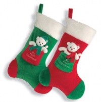 Gund Baby My First Christmas Stocking, Red/Green Gund Baby My First Christmas Stocking, Red/Green