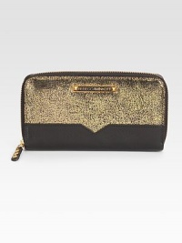 EXCLUSIVELY AT SAKS. A chic pairing of metallic and matte leather in an easy zip-around design.Zip-around closureCenter zip compartmentTwo inside open pocketsEight credit card slotsLeather lining7W X 4H X 3/4DImported EXCLUSIVELY AT SAKS. A chic pairing of metallic and matte leather in an easy zip-around design.Zip-around closureCenter zip compartmentTwo inside open pocketsEight credit card slotsLeather lining7W X 4H X 3/4DImported