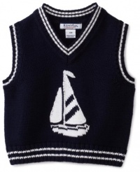 Hartstrings Baby-boys Infant Sailboat Sweater Vest, Navy, 18 Months Hartstrings Baby-boys Infant Sailboat Sweater Vest, Navy, 18 Months
