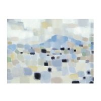 Abstract reproduction print. Framed in a black wood frame with 3 white matt. Glass front. Abstract reproduction print. Framed in a black wood frame with 3 white matt. Glass front.