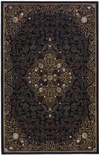 Momeni DECOODC-04BLK2030 Deco Rug, Black Momeni DECOODC-04BLK2030 Deco Rug, Black